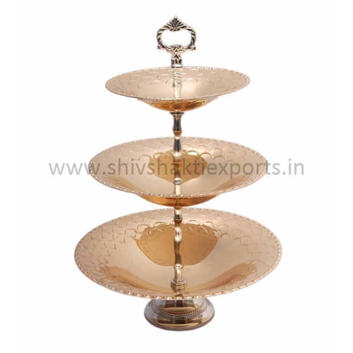Cake Stand with Copper Plating  - Aluminum