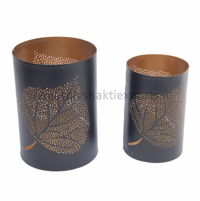 Tea light Black Powder Coated